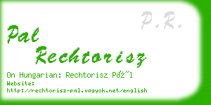 pal rechtorisz business card